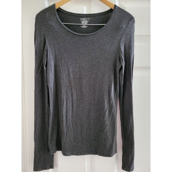 Majestic Filaments Paris Black long sleeve top size fits Medium Superwashed - Picture 2 of 6
